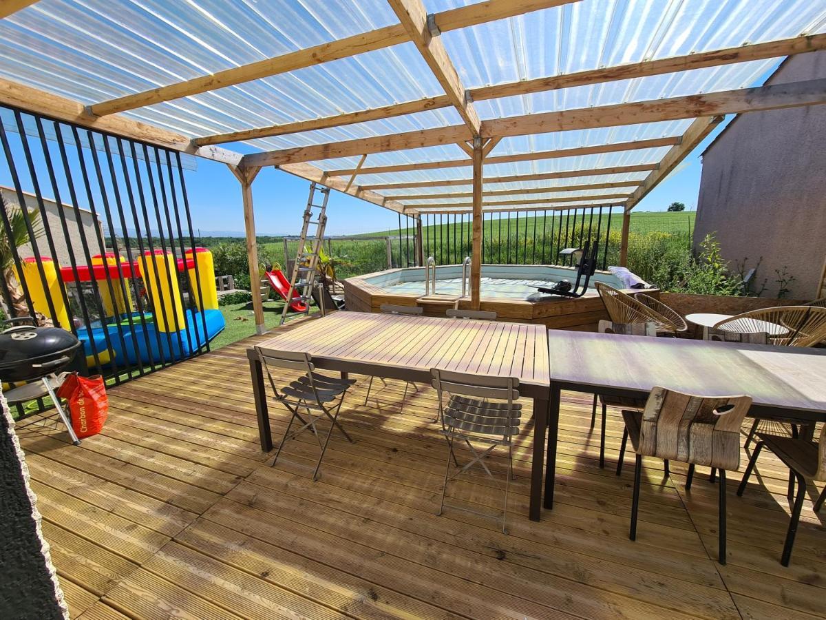 Villa Avec Piscine Sans Vis-A-Vis Caux-et-Sauzens Buitenkant foto